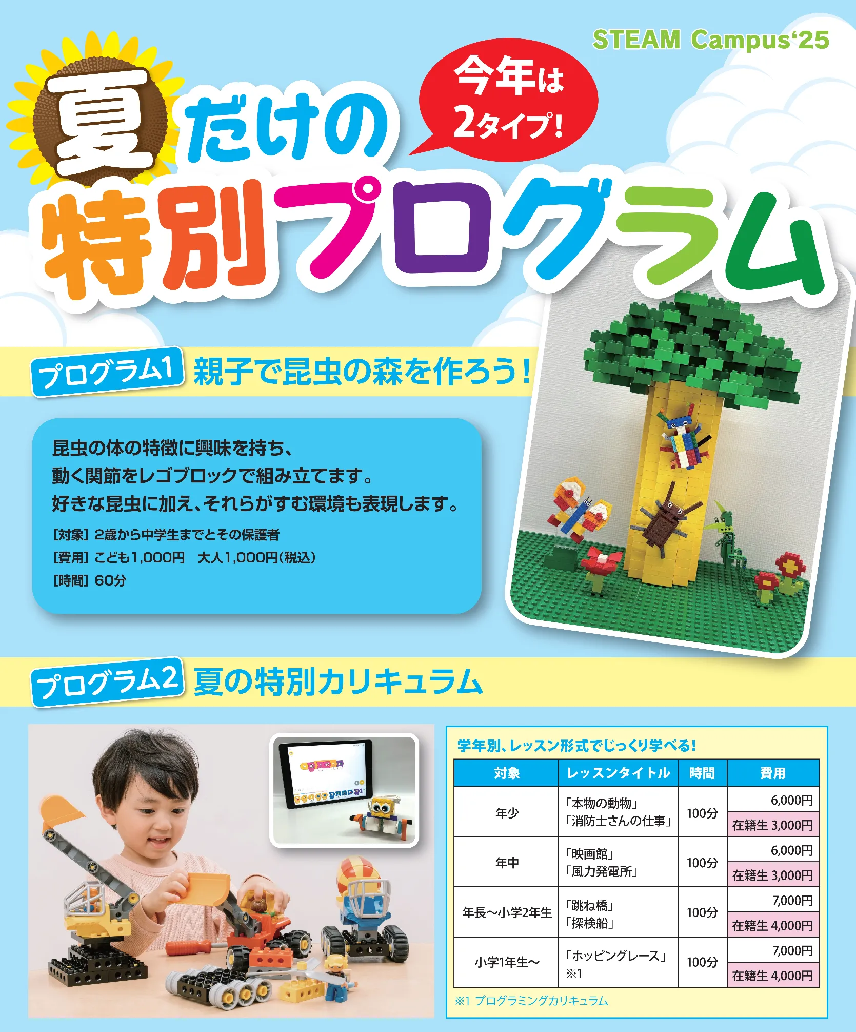 夏の特別プログラム | STEAM Campus